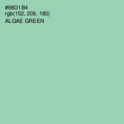 #98D1B4 - Algae Green Color Image